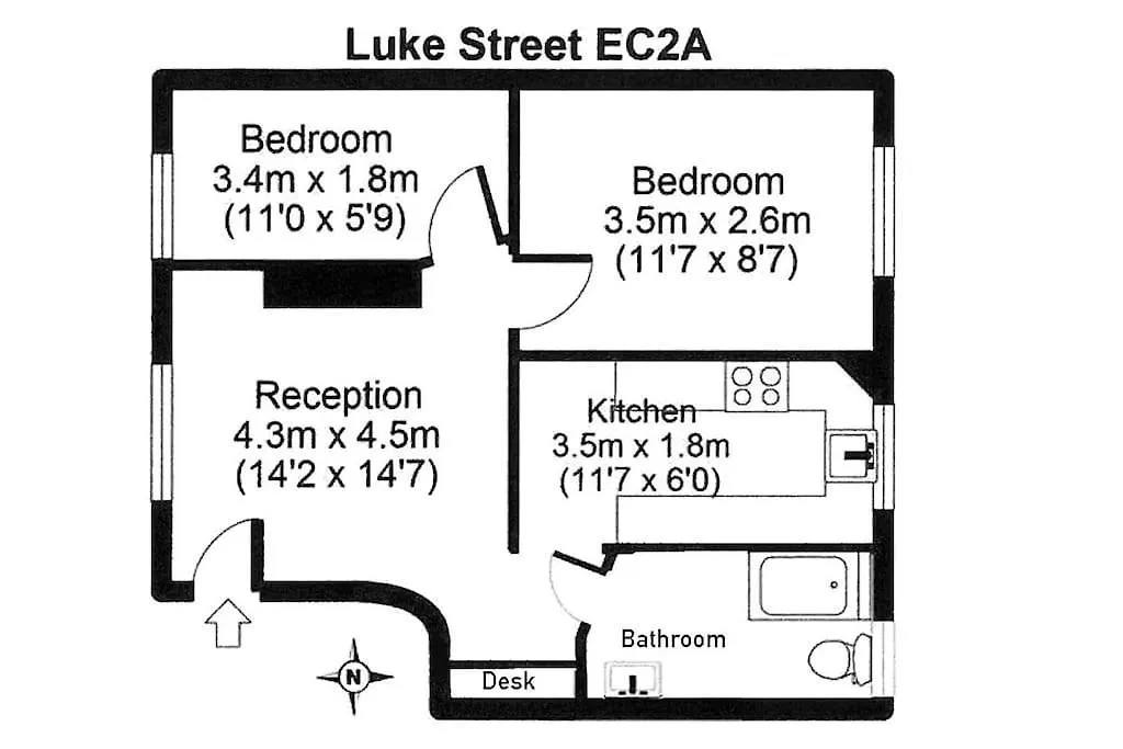 Lovely 2 Bed Apartment In Shoreditch On Quiet Side Street London